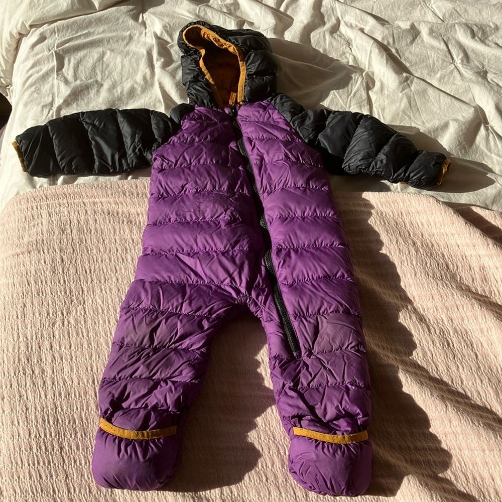 L.L. Bean Kids Puffer Jacket - Purple and Black